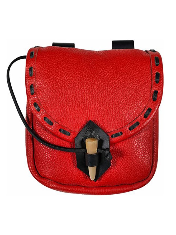 Western Vintage Mid-Century Horn Buckle Waist Bag