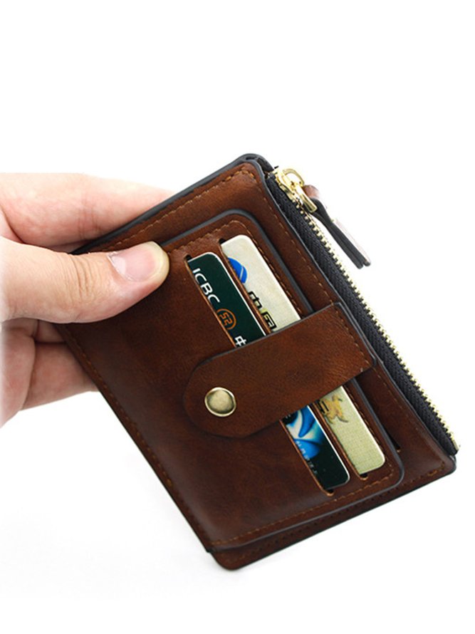 Leather Large Capacity Card Holder Coin Purse