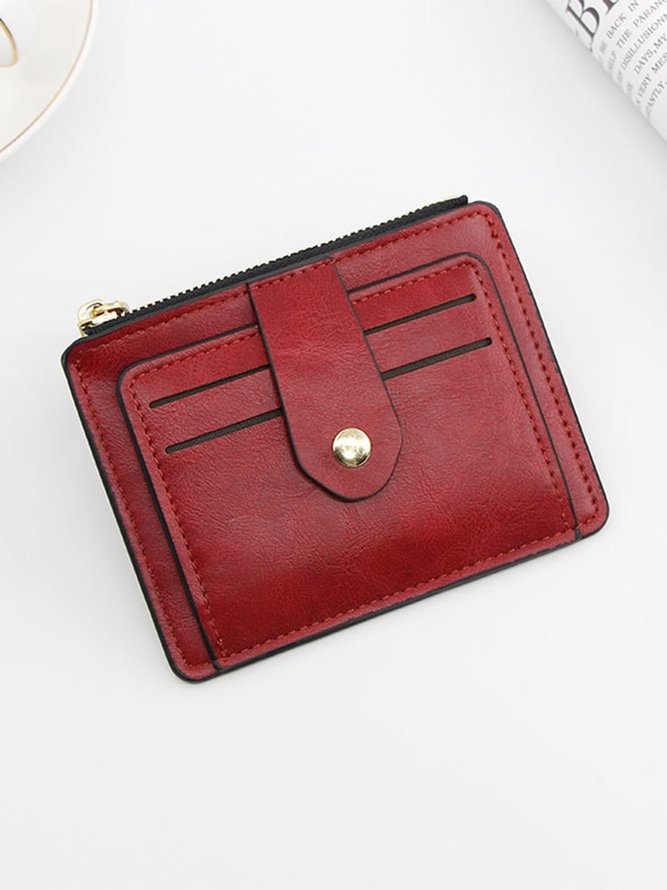 Leather Large Capacity Card Holder Coin Purse