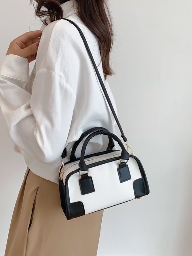 Commuter Color Block Tote Bag