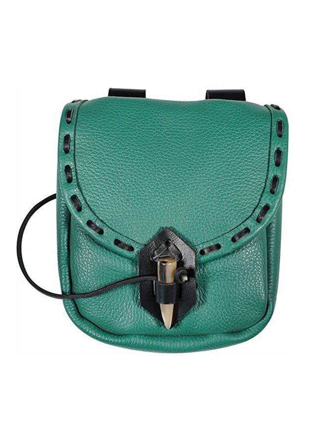 Western Vintage Mid-Century Horn Buckle Waist Bag
