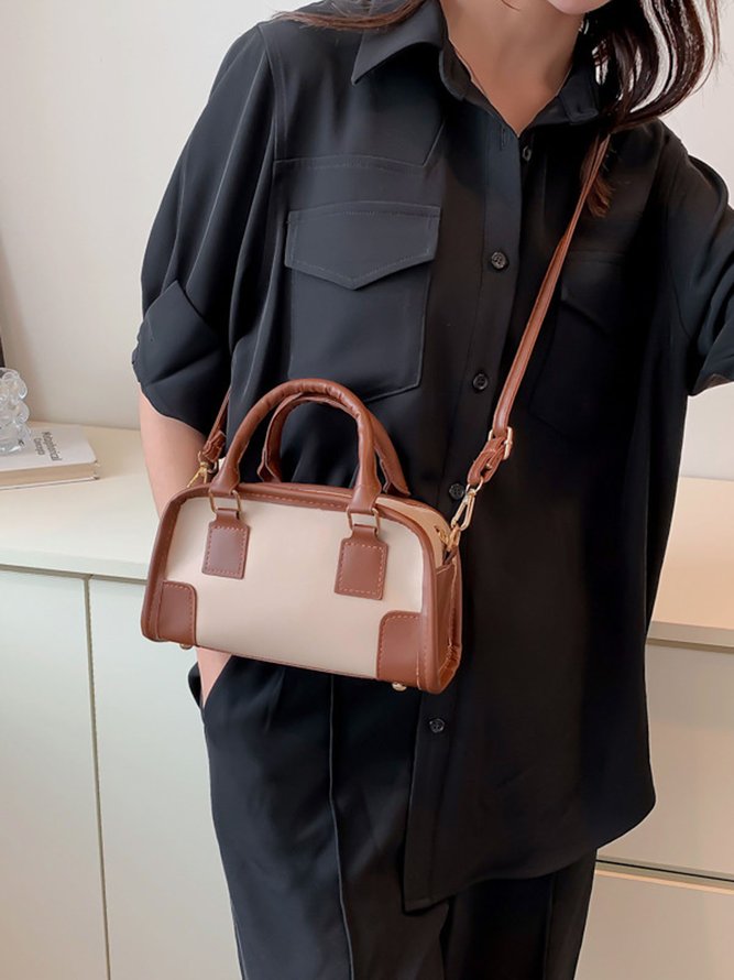 Commuter Color Block Tote Bag