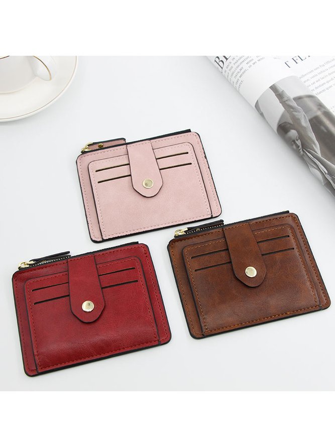 Leather Large Capacity Card Holder Coin Purse