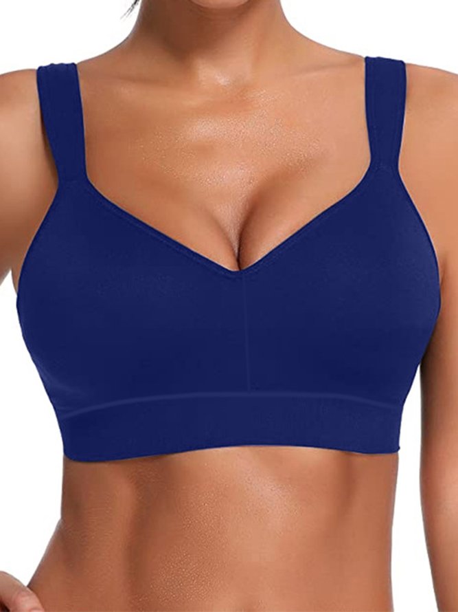 Sexy Sling Solid Color Sports Yoga Bra Lingerie