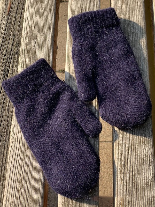 Plain Wool Knit All Over Gloves Fall Winter Warm Accessories