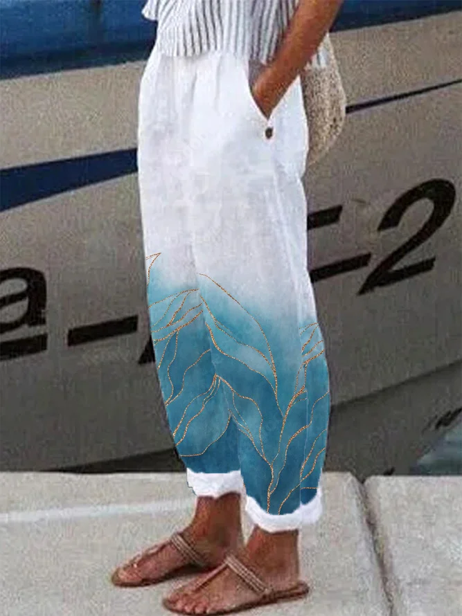 Loose Casual Ombre Casual Pants