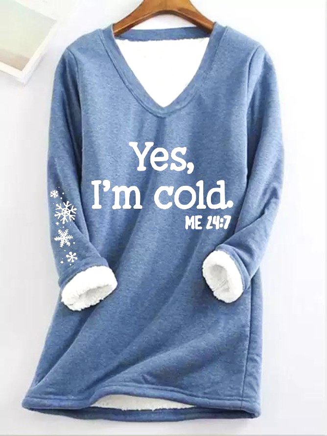 V Neck Casual Sweatshirt