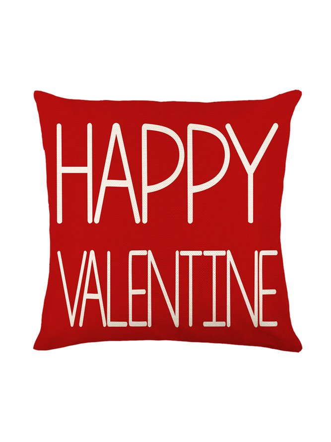 Love Valentine's Day Home Living Room Bedroom Linen Throw Pillowcase