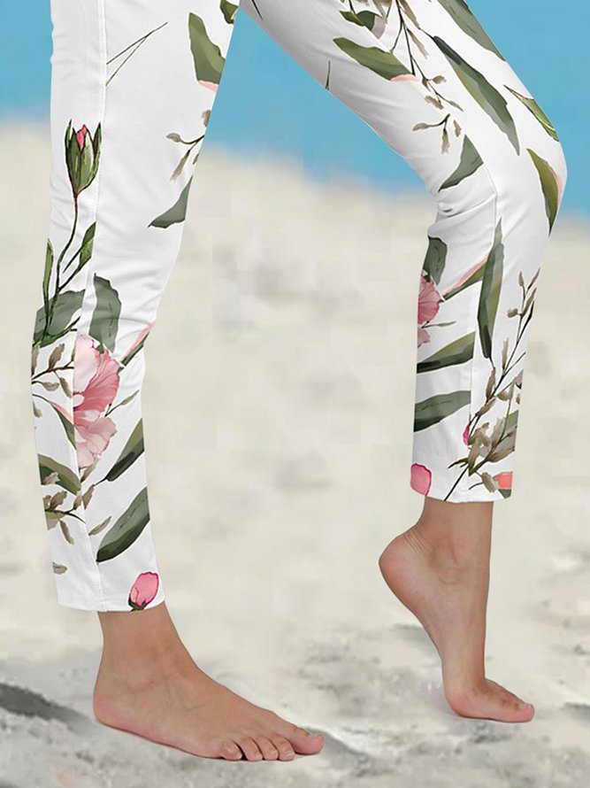 Floral Casual Loose Leggings