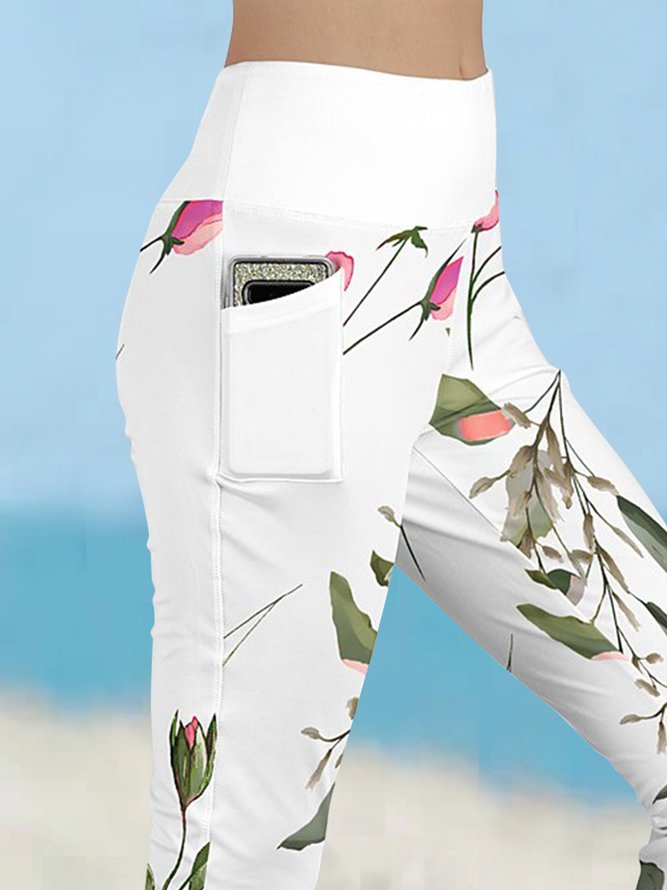 Floral Casual Loose Leggings