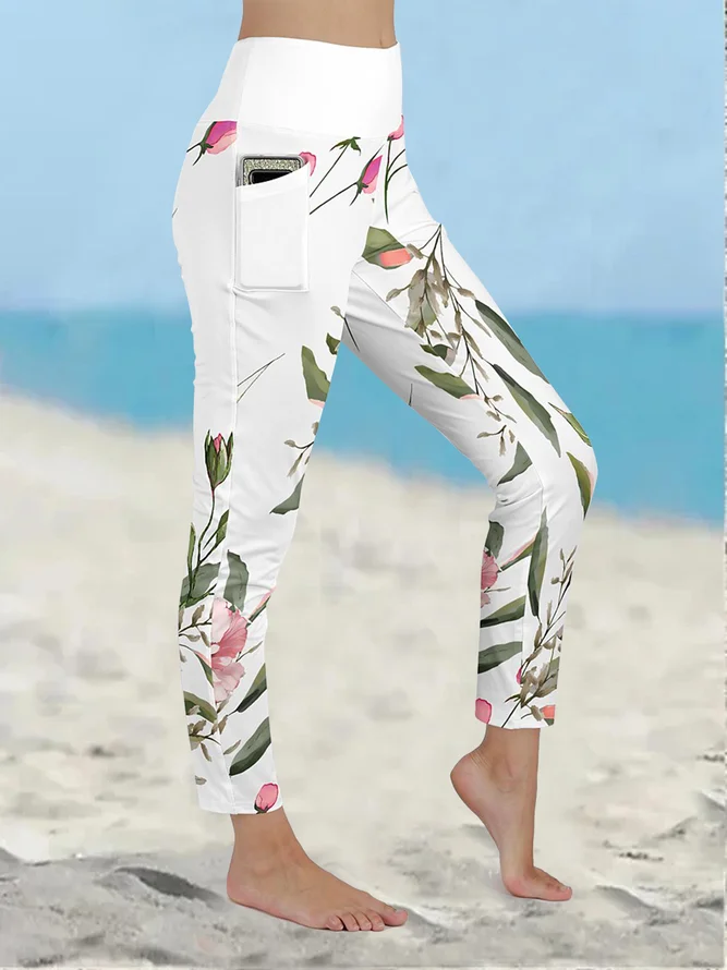 Floral Casual Loose Leggings