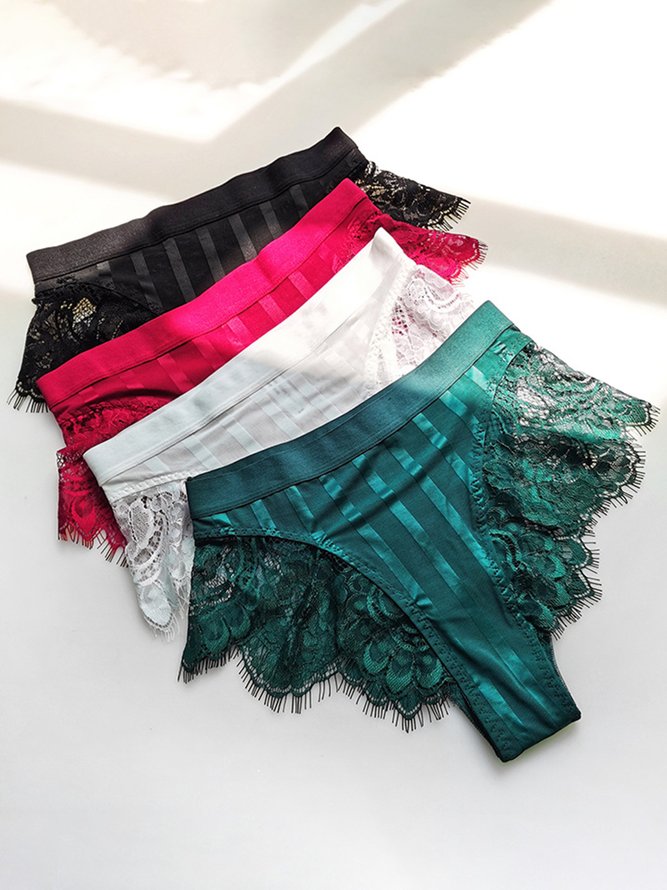 Comfortable Sexy Lace Briefs Plus Size