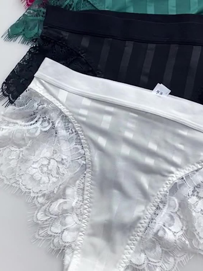 Comfortable Sexy Lace Briefs Plus Size