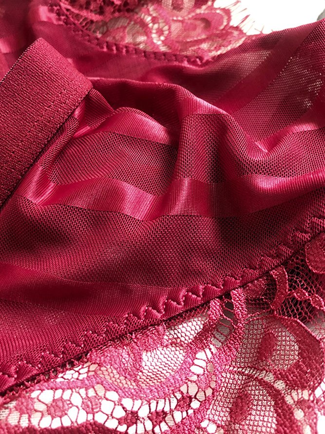 Comfortable Sexy Lace Briefs Plus Size