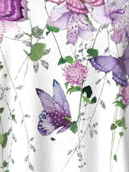 Butterfly Loose Knitted Casual T-Shirt