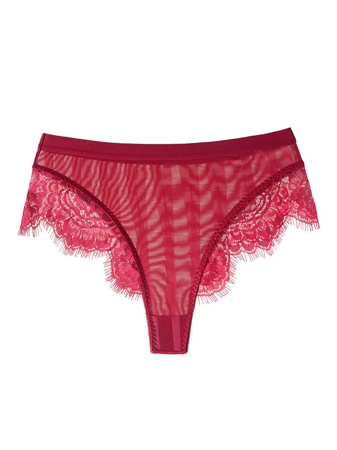 Comfortable Sexy Lace Briefs Plus Size