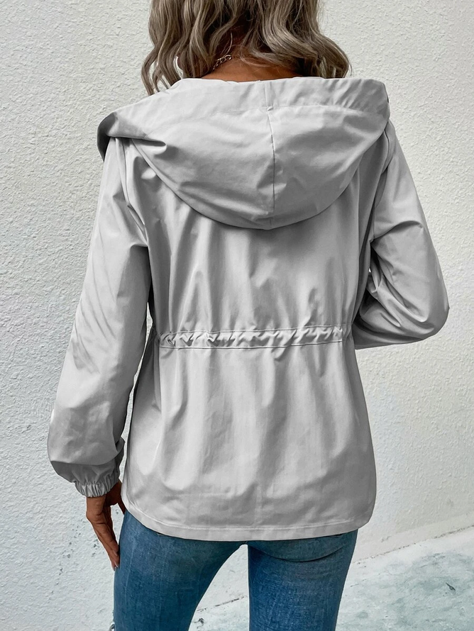 Casual Hoodie Trench Coat
