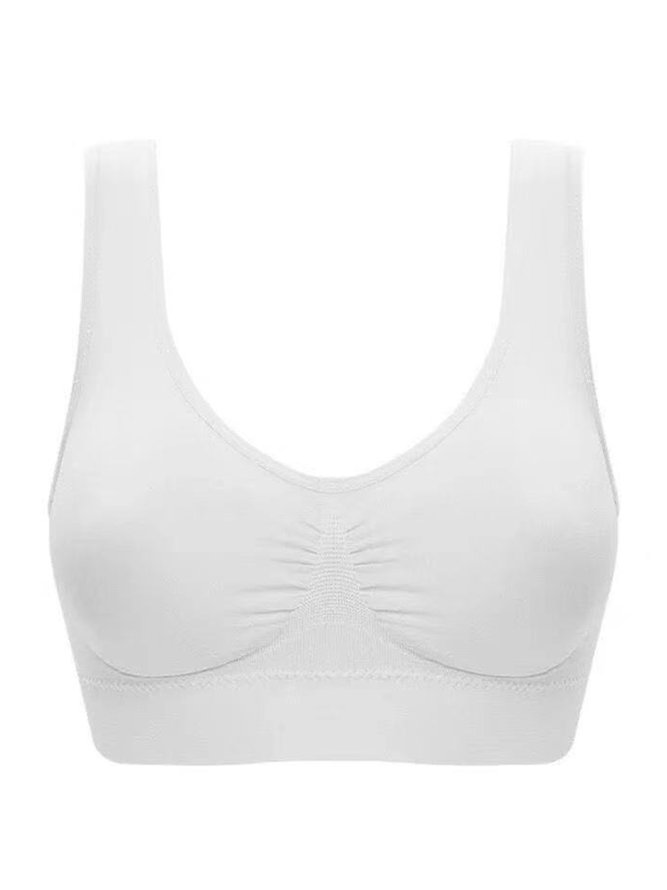 Push Up Breathable Soft Seamless Sports Bra Plus Size
