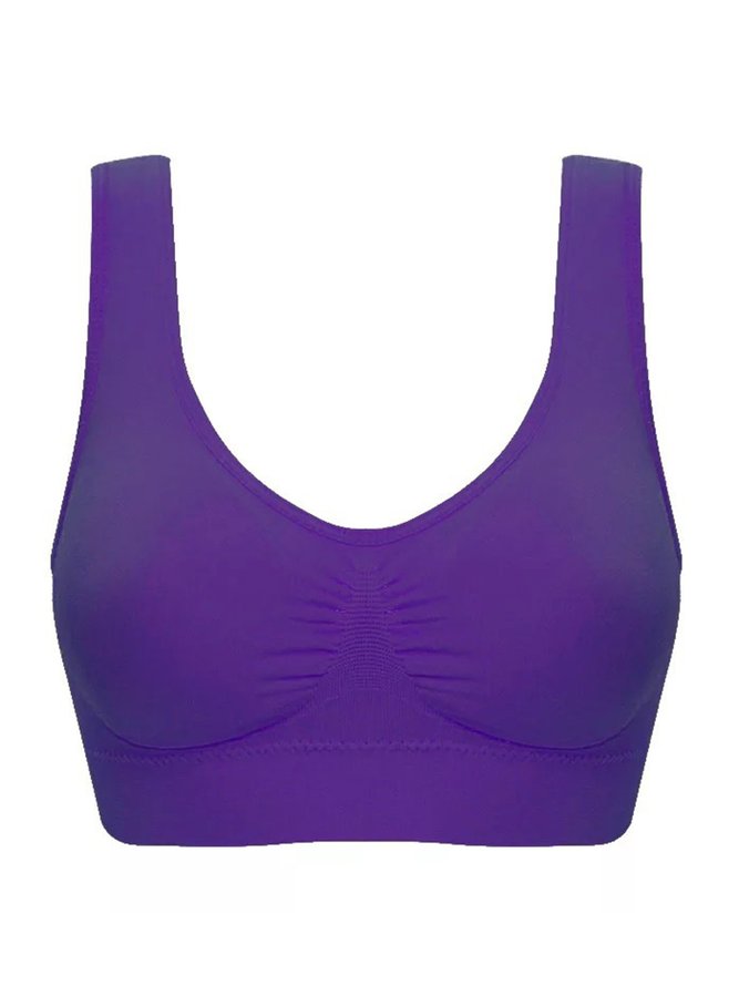 Push Up Breathable Soft Seamless Sports Bra Plus Size