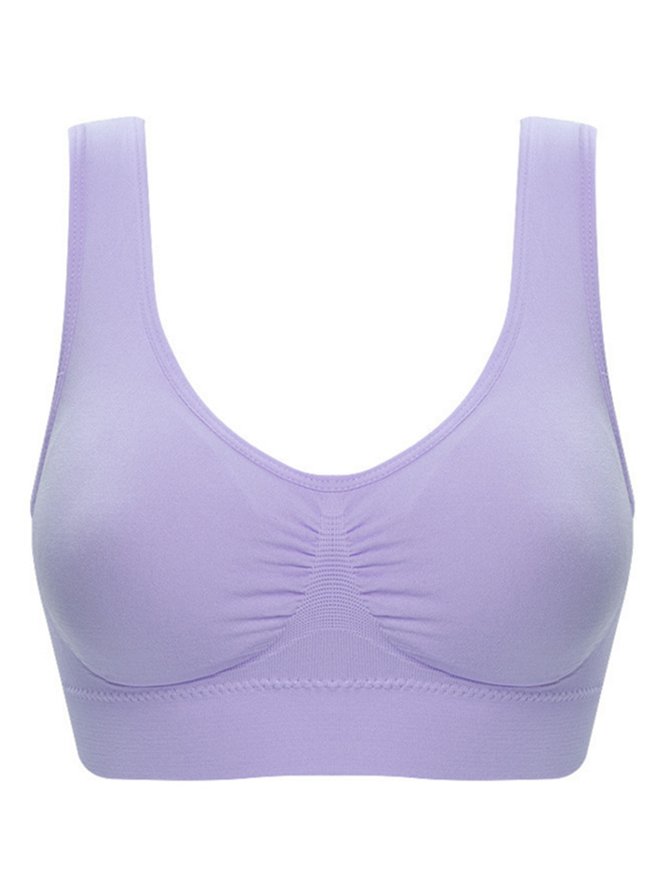 Push Up Breathable Soft Seamless Sports Bra Plus Size