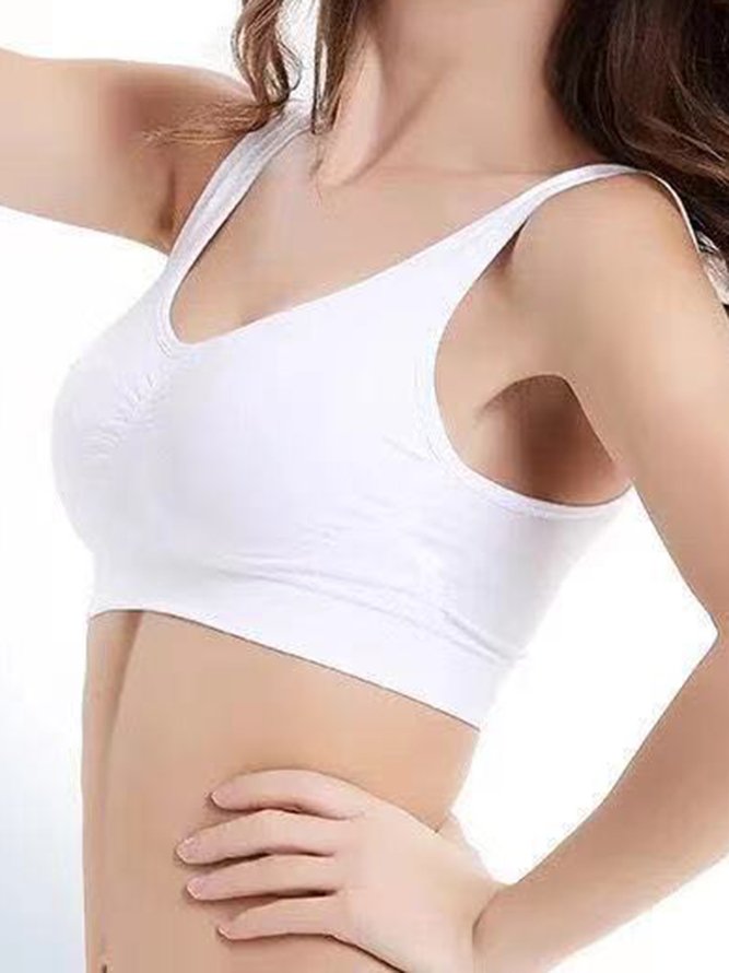 Push Up Breathable Soft Seamless Sports Bra Plus Size