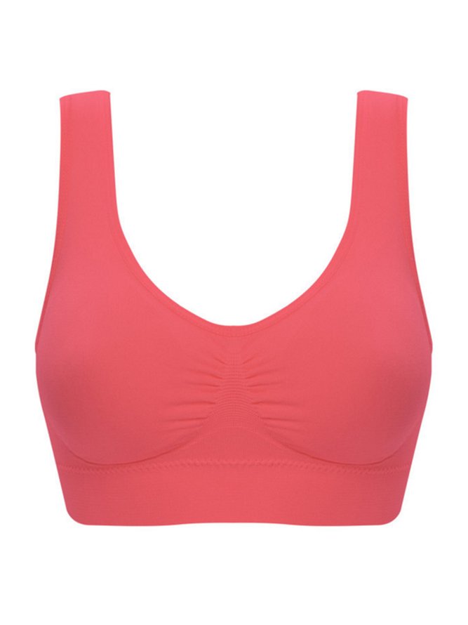 Push Up Breathable Soft Seamless Sports Bra Plus Size