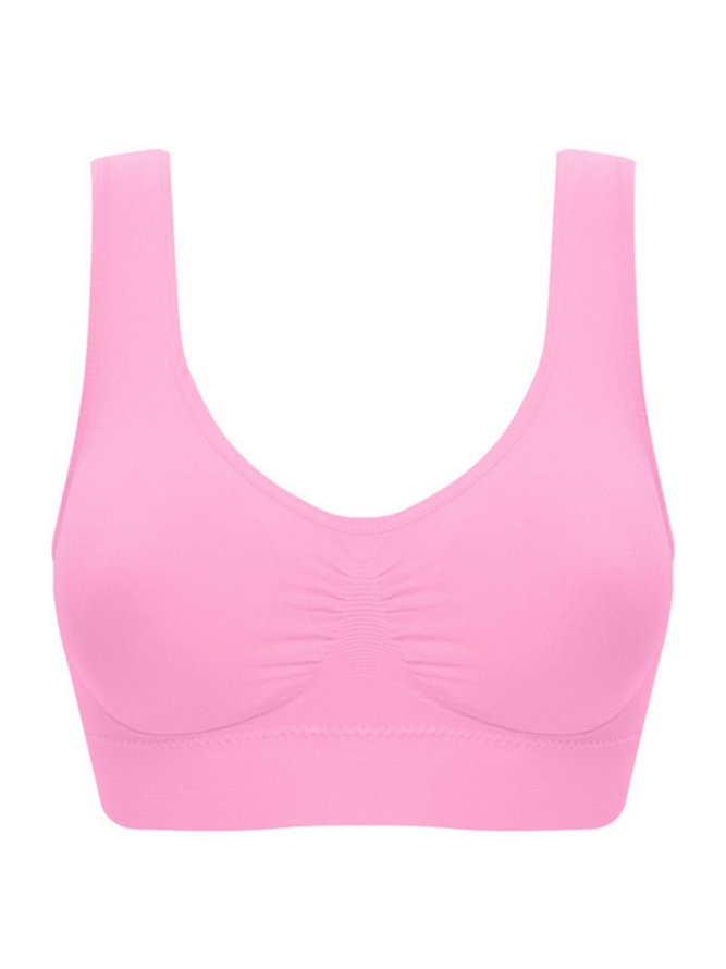 Push Up Breathable Soft Seamless Sports Bra Plus Size