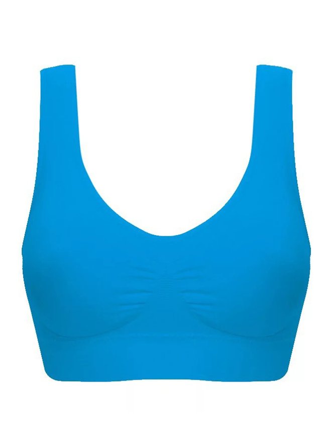 Push Up Breathable Soft Seamless Sports Bra Plus Size
