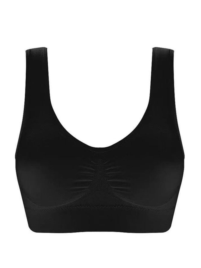 Push Up Breathable Soft Seamless Sports Bra Plus Size