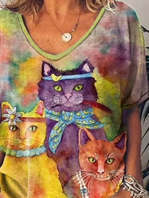 Animal Crew Neck Regular Fit Casual T-Shirt