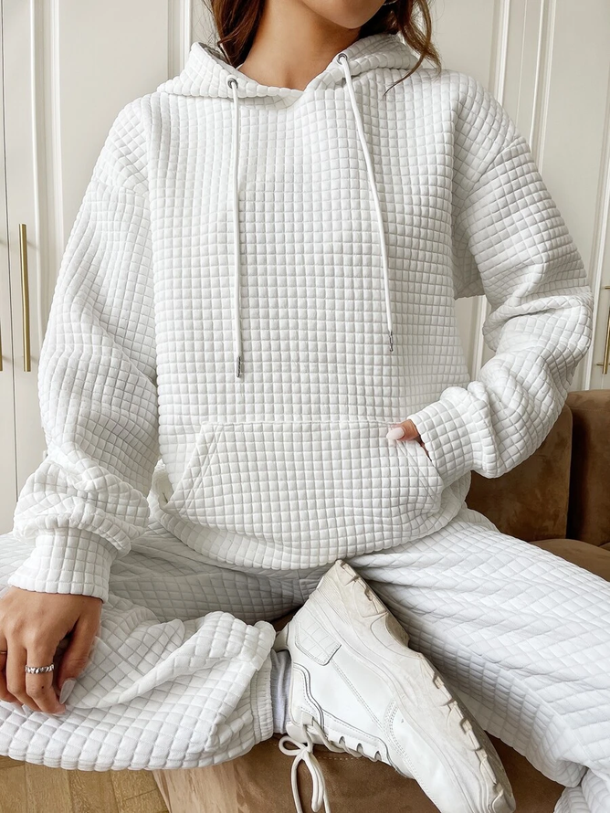 Plain Casual Hoodie Sweatshirt justfashionnow