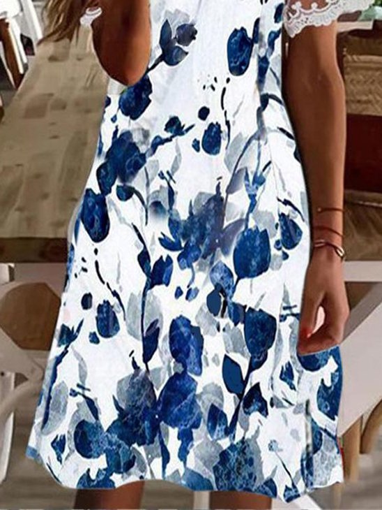 Casual V Neck Dress