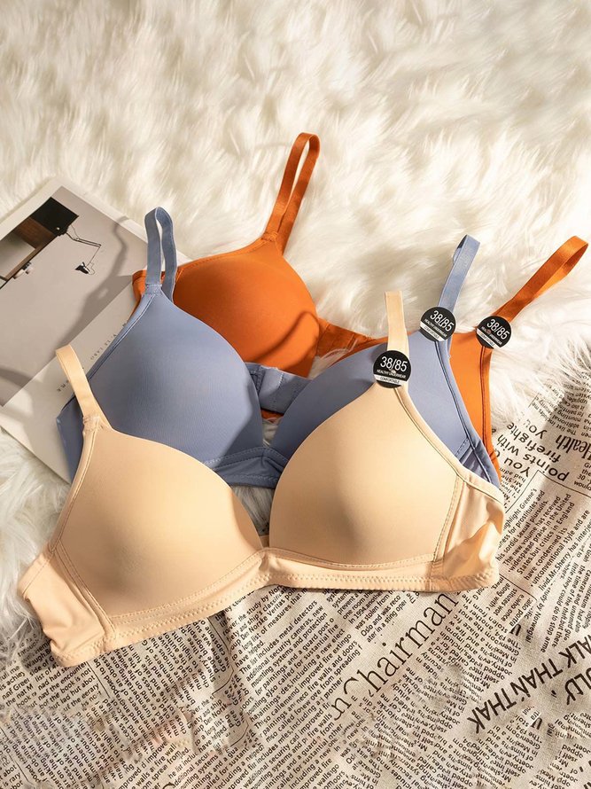 Soft Stretch Breathable Wireless Triangle Cup Bra