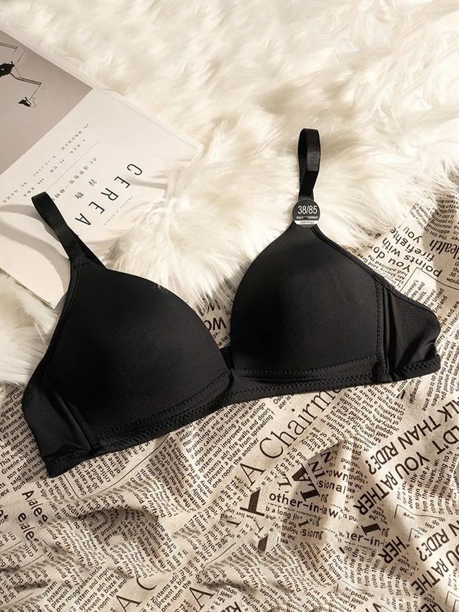 Soft Stretch Breathable Wireless Triangle Cup Bra