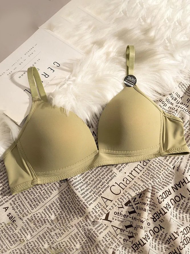 Soft Stretch Breathable Wireless Triangle Cup Bra