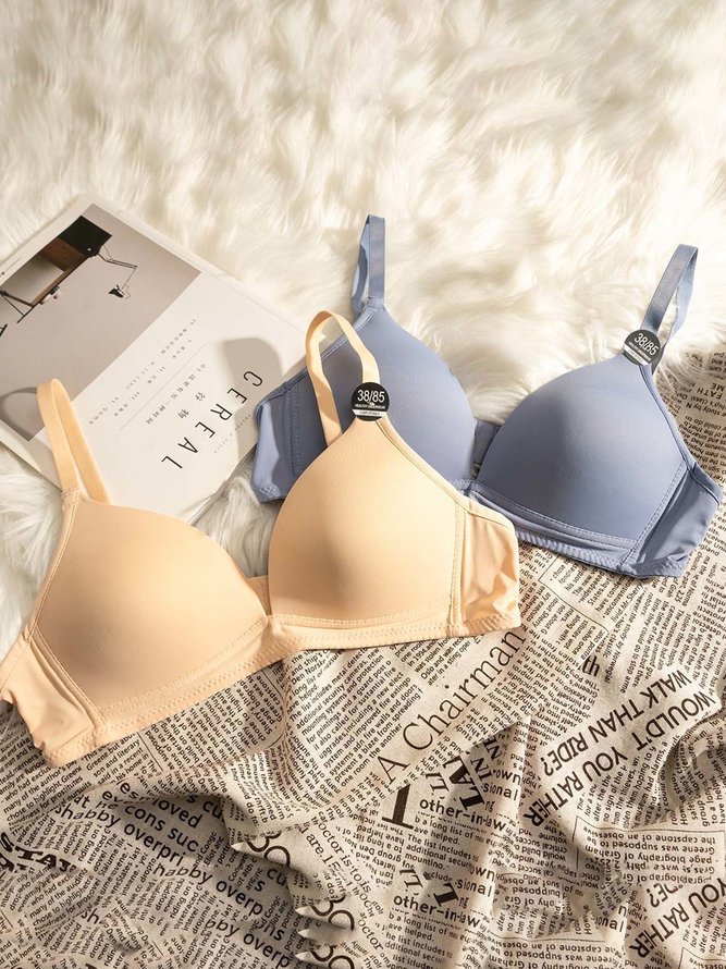 Soft Stretch Breathable Wireless Triangle Cup Bra