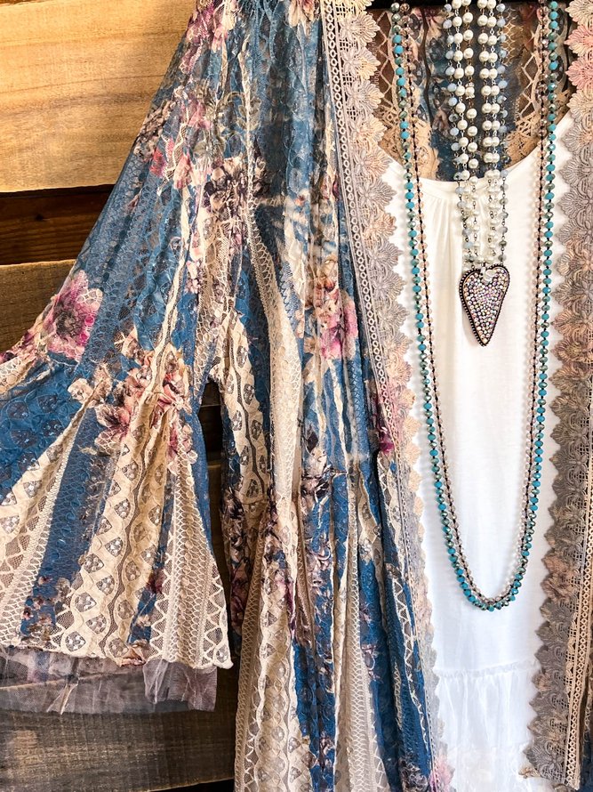 Floral Lace Boho Others Leather & Faux Leather