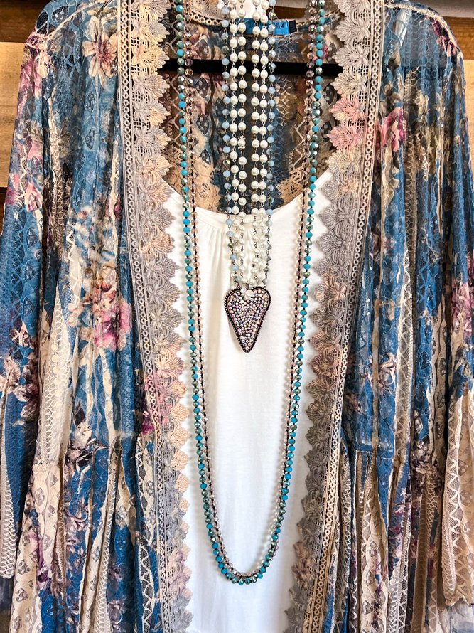 Floral Lace Boho Others Leather & Faux Leather