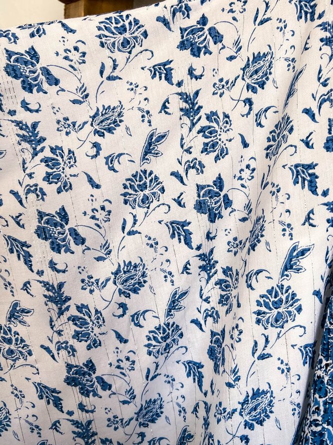 Lace Floral Regular Fit Boho Leather & Faux Leather
