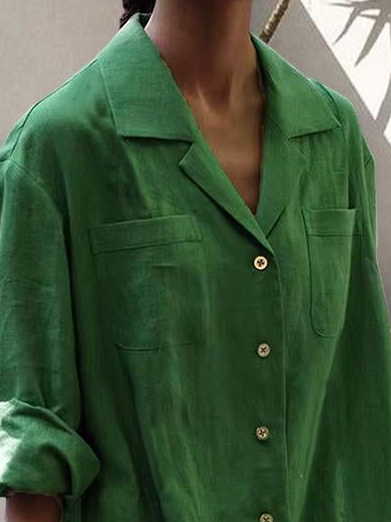 Cotton And Linen Loose Casual Dress