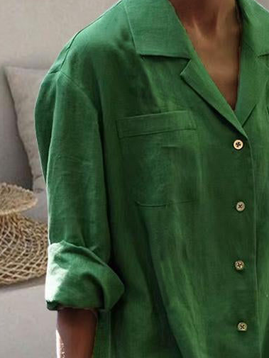 Cotton And Linen Loose Casual Dress