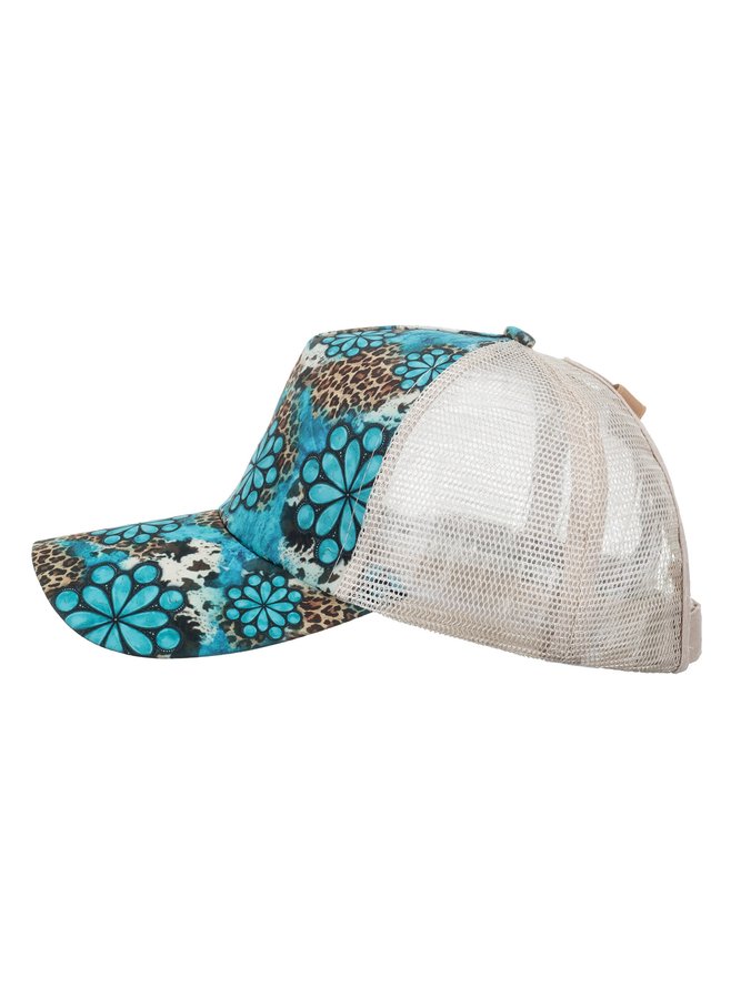 Vacation Ethnic Ocean Pattern Baseball Cap Spring Summer Beach Sunscreen Accessories