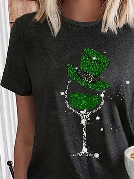 St. Patrick's Day Print Casual T-Shirt