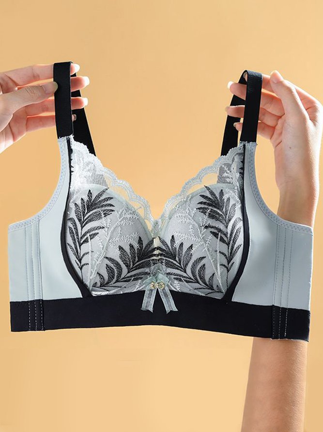 Lace Push Up Adjustable Wireless Bra