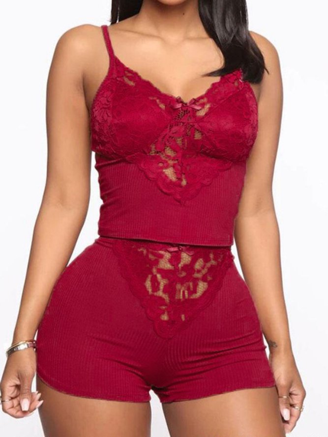 Valentine's Day Sexy Fashion Lace Pajama Set