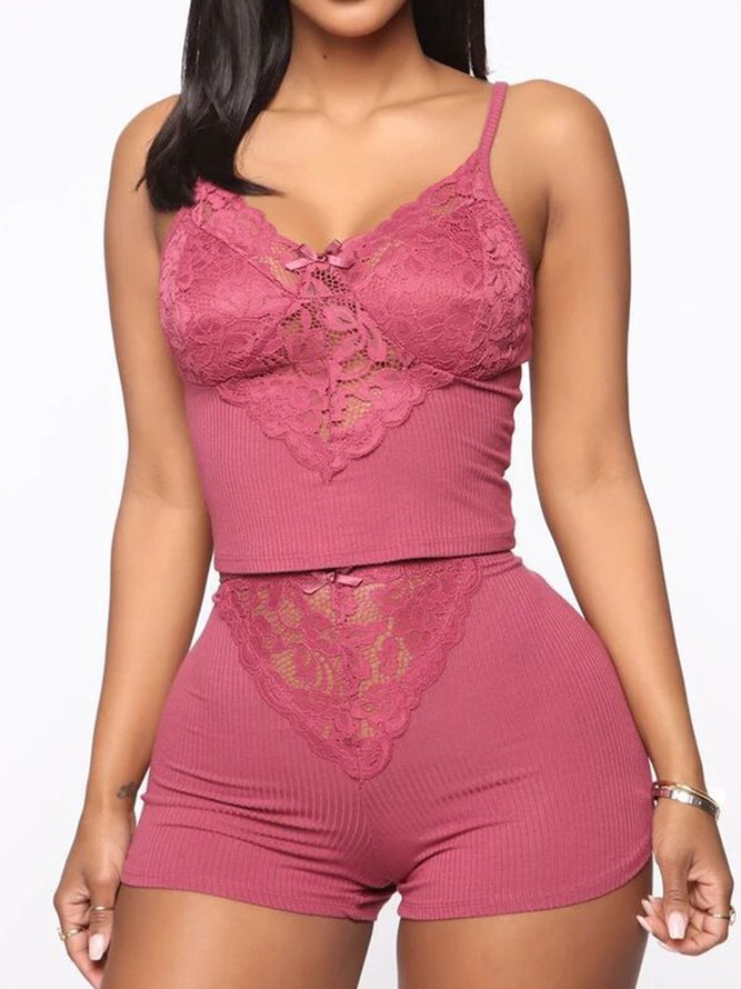 Valentine's Day Sexy Fashion Lace Pajama Set