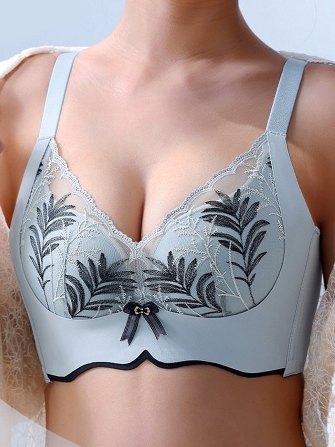 Lace Push Up Adjustable Wireless Bra