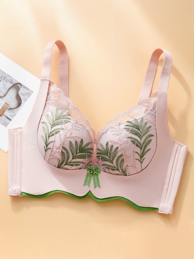 Lace Push Up Adjustable Wireless Bra