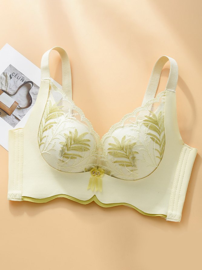 Lace Push Up Adjustable Wireless Bra