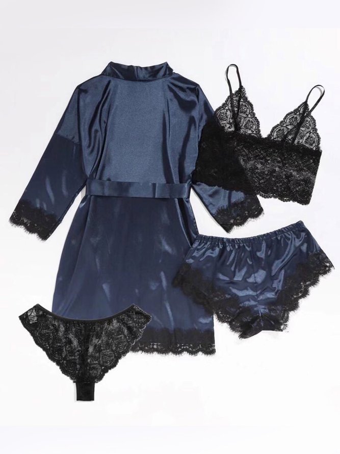 Valentine's Day Sexy Lace Pajamas Set of Four
